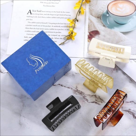 4 Inch Nonslip Large Acrylic Claw Clip (4 Pcs) - Picture 5 of 8